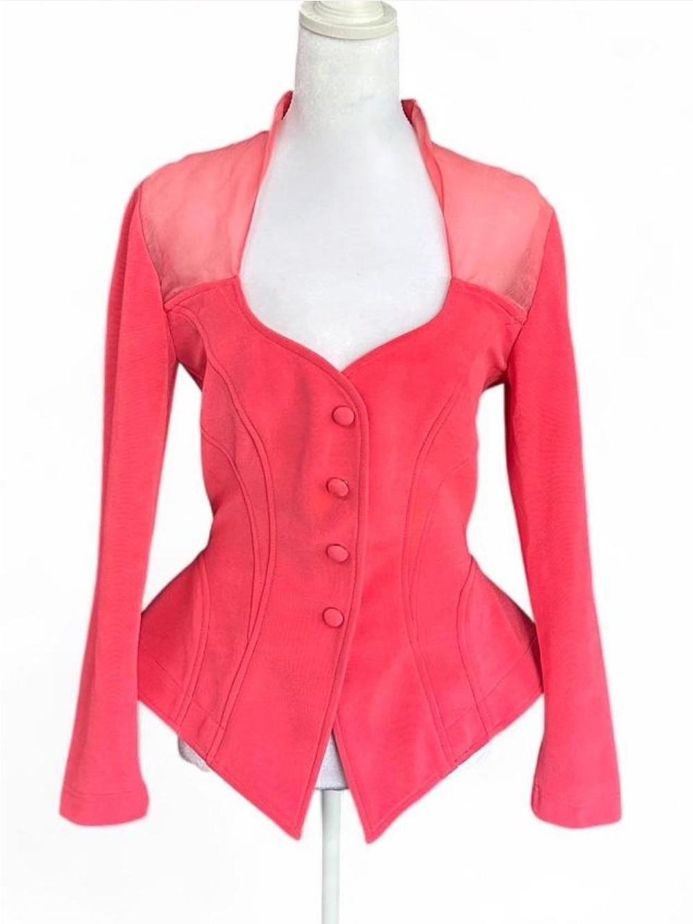 Vintage Tadashi corset seamed blazer